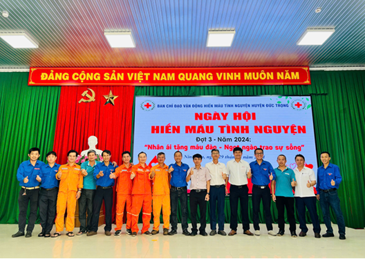 CÔNG TY THỦY ĐIỆN ĐẠI NINH  HƯỞNG ỨNG PHONG TRÀO HIẾN MÁU TÌNH NGUYỆN NĂM 2024