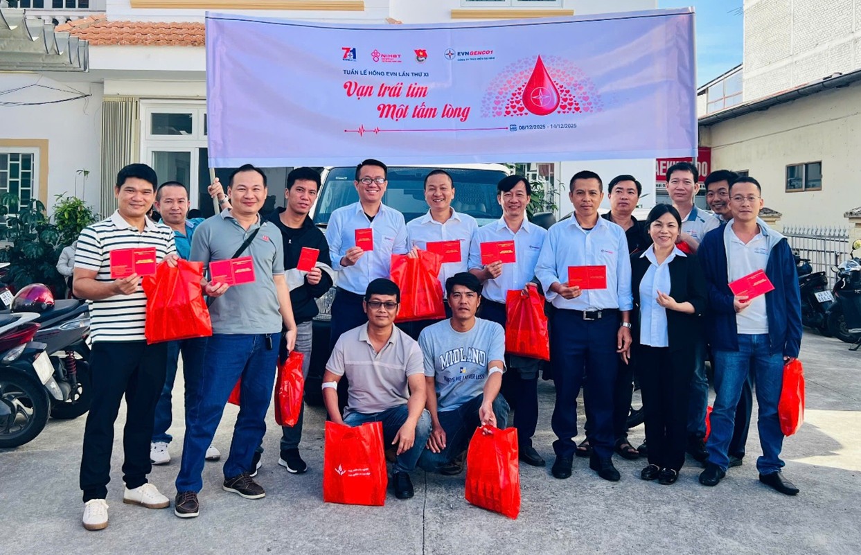 “Vạn trái tim - Một tấm lòng” Công ty Thủy điện Đại Ninh hưởng ứng Tuần lễ hồng EVN lần thứ XI